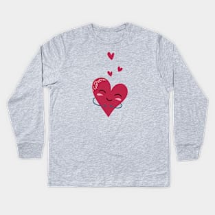 Kawaii heart Kids Long Sleeve T-Shirt